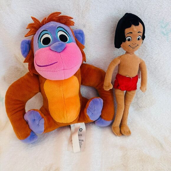 Disney Mowgli and King Louie Plush Bundle - Picture 1 of 8